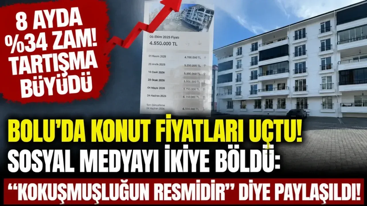 Bolu'da Konut Fiyatları Sosyal Medyada Tartışma Yarattı